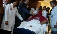 أحدث ظهور للمصرية صاحبة النصف طن بمستشفى الإمارات