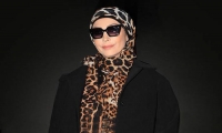 أمل حجازي برفقة زوجها وأبنائها بعد ارتداء الحجاب