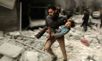 25 قتيلا بينهم أربعة أطفال في قصف جوي لنظام الأسد قرب دمشق