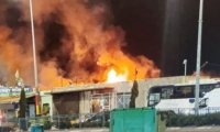 اندلاع النيران بمحل تجاري في الطيرة دون وقوع اصابات 